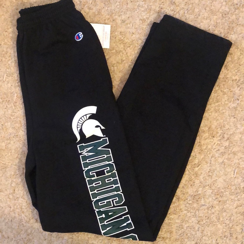 Champion Black Michigan State Sweatpants